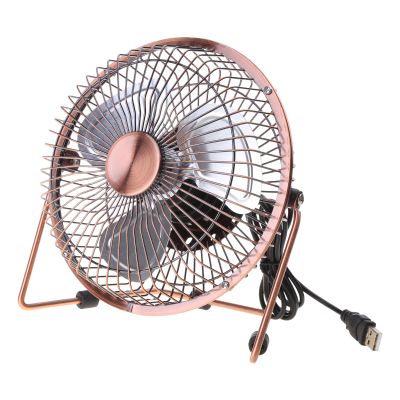 4/6inch Small USB Desk Fan Quiet Fan Metal Strong Airflows 360 Degree Adjustable Cooling Fan for Desktop Outdoor