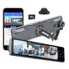 10.88IPS Touch Screen OEM Rearview Mirror Dash Cam with Special Bracket 3 Channels Car Cameras Front Inside Rear Triple Lens Android 10.0 OS WiFi Network ADAS GPS Navigation 4G LTE Remote Live View view 1