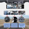 10.88IPS Touch Screen OEM Rearview Mirror Dash Cam with Special Bracket 3 Channels Car Cameras Front Inside Rear Triple Lens Android 10.0 OS WiFi Network ADAS GPS Navigation 4G LTE Remote Live View view 4