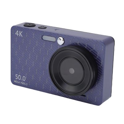 4K 50MP Digital Camera with 16x Digital Zoom, 2.8 Inch Screen, Multiple Filters Fill Light for Campus, Auto Focus Camera (Blue)
