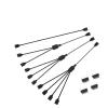 VCALDGFZ 12V/4pin 5V/3-pin Aura RGB Extension Adapter Cable,Motherboard to 2 Or 3 4 5 Connects Splitter Hub(12V 1 to 2) view 3