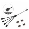 VCALDGFZ 12V/4pin 5V/3-pin Aura RGB Extension Adapter Cable,Motherboard to 2 Or 3 4 5 Connects Splitter Hub(12V 1 to 2) view 4