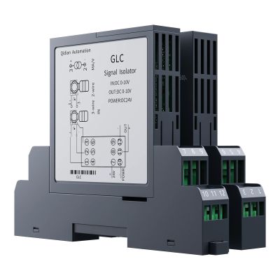CSCPEXCZ 1PCS Signal Isolator Transmitter 4-20mA 0-20mA 0-5V 0-10V 0-75mV Analog Signal Pluggable Signal Isolator Converter(2 Input 2 Output,0-10V in_DC24V Power Supply_0-5V Out)