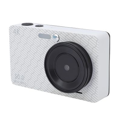 4K 50MP Digital Camera with 16x Digital Zoom, 2.8 Inch Screen, Multiple Filters Fill Light for Campus, Auto Focus Camera (White)