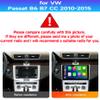 Radio for Volkswagen VW Passat B6 B7 CC 2010-2015 (Black) Android 13 10.1" IPS Touch Screen, Car Stereo with CarPlay & Android Auto, GPS Navigation DSP SWC 5G WiFi Camera 8CORE 4+64GB view 2