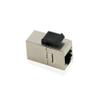 JIANGSHU 2PCS RJ45 Keystone Jack Cat6 Shielded Modular Coupler with Latch 8P8C Connectors Ethernet LAN Network Cable Extender Adapter(Silver_5PCS) view 2