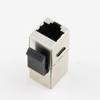 JIANGSHU 2PCS RJ45 Keystone Jack Cat6 Shielded Modular Coupler with Latch 8P8C Connectors Ethernet LAN Network Cable Extender Adapter(Silver_5PCS) view 3