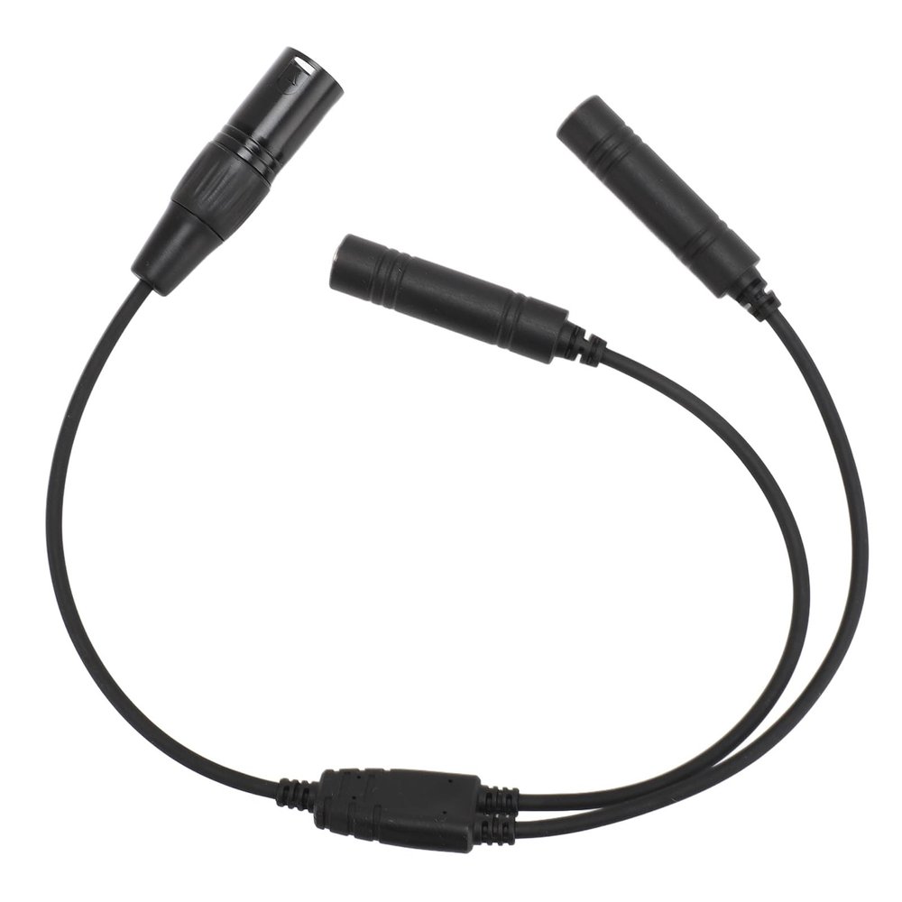 Yosoo Health Gear GA Twin Plug to XLR Headset Adapter, Professional Aviation Headset Adapter GA to 5 Pin XLR Connector