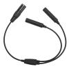 Yosoo Health Gear GA Twin Plug to XLR Headset Adapter, Professional Aviation Headset Adapter GA to 5 Pin XLR Connector view 1