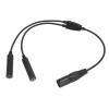 Yosoo Health Gear GA Twin Plug to XLR Headset Adapter, Professional Aviation Headset Adapter GA to 5 Pin XLR Connector view 3