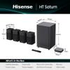 Hisense HT Saturn 4.1.2Ch Sound Bar with Wireless Subwoofer, Dolby Atmos, DTS:X, Bluetooth 5.3, EzPlay, 4K HDMI Pass Through, Roku TV Ready, HDMI/AUX/ARC/Optical/USB, 5 EQ Modes, Hi Concerto view 2