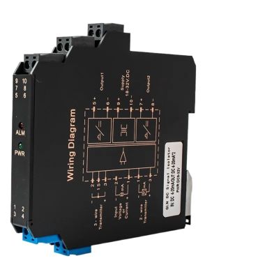 CSCPEXCZ 1PCS Ultrathin Analog Signal Isolator 1 in 1 Out 0-10V 4-20mA 0-5V Signal Isolation Sensors Current Voltage Transmitter(1 Input 2 outputs,1-5V Input_DC24V Power Supply_0-10MA Output)