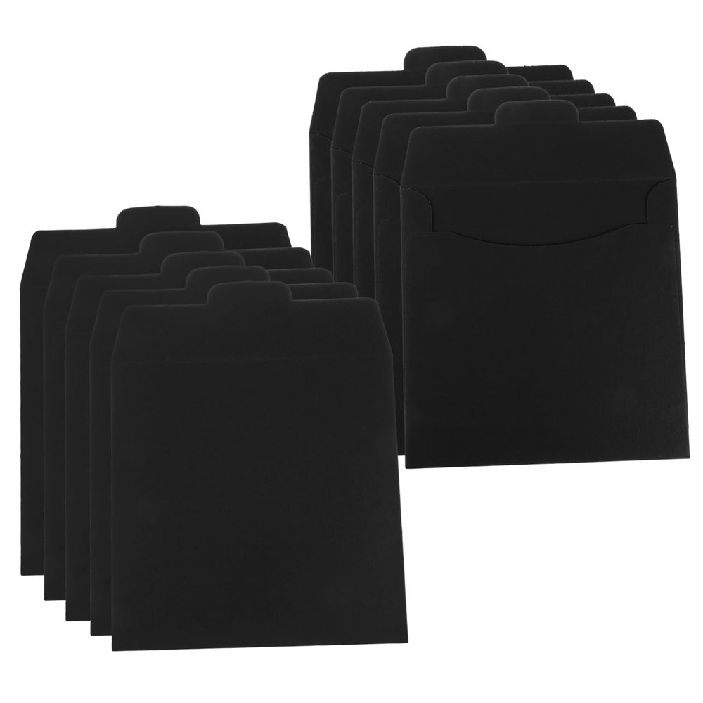 AUTSUPPL 20pcs CD Dvd Storage Sleeves Paper Envelopes for Organizing and Dvds Space Saving Holder for Easy Access for Weddings Photography and Advertising Materials