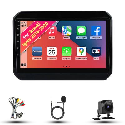 Radio for Suzuki Ignis 2016-2020 Android 13 9" IPS Touch Screen, Car Stereo with CarPlay & Android Auto, GPS Navigation DSP SWC 5G WiFi Camera 8CORE 4+64GB
