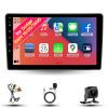 Radio for Dodge RAM 1500 2500 3500 Manual AC 2019-2023 Android 13 9" IPS Touch Screen, Car Stereo with CarPlay & Android Auto, GPS Navigation DSP SWC 5G WiFi Camera B_4CORE 2+32GB view 1