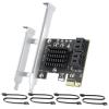 4-Port SATA Expansion Card (PCIe x1 to 6Gbps SATA Card), Supports OS Boot, Compatible with Windows/Mac/Linux/NAS view 1