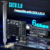 4-Port SATA Expansion Card (PCIe x1 to 6Gbps SATA Card), Supports OS Boot, Compatible with Windows/Mac/Linux/NAS view 2