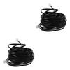 DIYEAH 2pcs Telephone Extension Cord PC Landline Phone Cable Durable Soft Tangle Design for Stable Signal Transmission for Use view 1