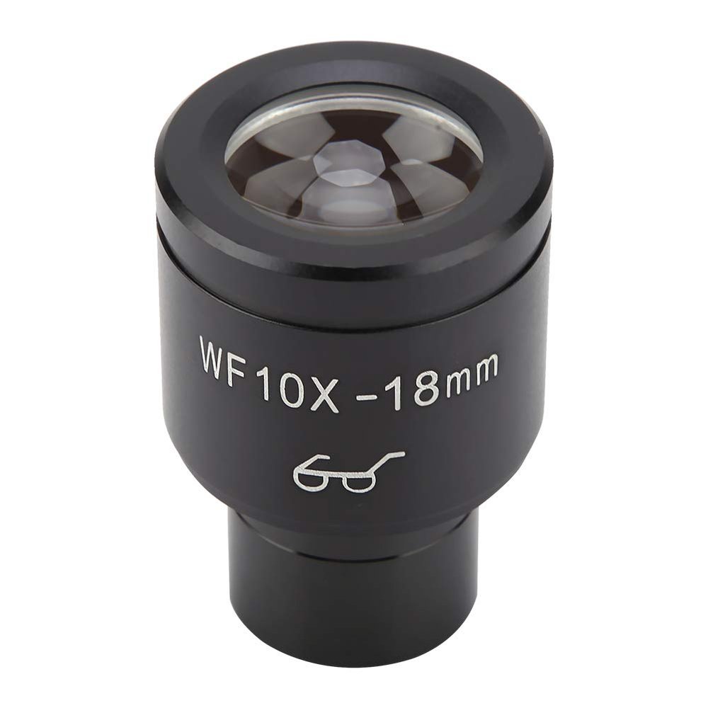Fydun WF10X 18mm Biological Microscope Wide Angle High Eyepoint Eyepiece Lens for Clear Observation