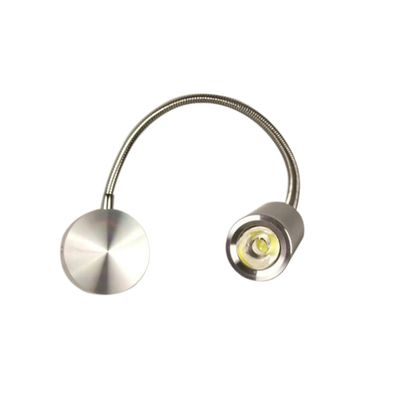 Veemoon 360-Degree Rotatable LED Wall Light 3W Flexible Arm Reading Lamp AC85 White Light Bedside Sconce for Home Adjustable Gooseneck Design