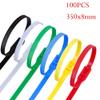 350mm Self Locking Cable Ties, 100PCS for Reliable Fastening in Various Settings (Yellow 100PCS) view 4