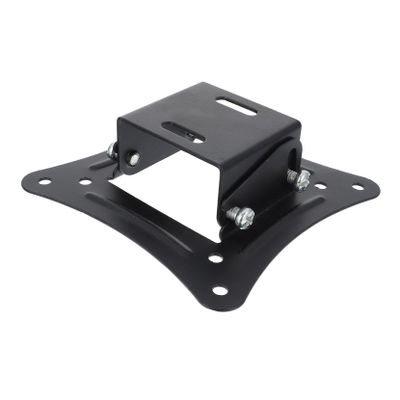 BRIGHTFUFU Adjustable Stainless Steel Monitor Wall Mount Rack for Displays Ergonomic Viewing Angle Sturdy Design Supports Up for Home Office Setup