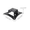 BRIGHTFUFU Adjustable Stainless Steel Monitor Wall Mount Rack for Displays Ergonomic Viewing Angle Sturdy Design Supports Up for Home Office Setup view 2