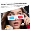 Holibanna 10Pcs Viewing Glasses for Movies Anaglyph Style Lightweight Durable Comfortable for Film Gaming and Experiences Friends view 2