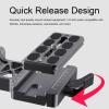 360 Panoramic Gimbal Tripod Head Heavy Duty 55LB Load, Arca Style Quick Release Plate with 100mm Height Adjustment, Bubble Level for DSLR Camera Telephoto Lens view 4
