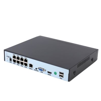 4K 8CH POE NVR H.265+ Security Network Video Recorder, Hybrid CCTV DVR, Supports Up to 4pcs 4K 5MP 4MP 3MP 1080P IP Cameras, USB Backup VGA HD Display Interface Output (US Plug)