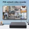 4K 8CH POE NVR H.265+ Security Network Video Recorder, Hybrid CCTV DVR, Supports Up to 4pcs 4K 5MP 4MP 3MP 1080P IP Cameras, USB Backup VGA HD Display Interface Output (US Plug) view 2