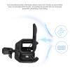 Microphone Shock Mount Plastic Anti Vibration Mic Holder Stand Mic Holder Mount with Metal Pop Filter Screw Adapter for Diameter 23.5mm-24.5mm (Black) view 4