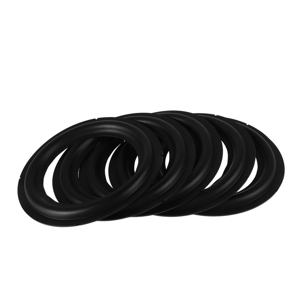 Toyvian 5pcs 4.5 Inch Speaker Surround Rings: Rubber Edge Replacement Parts For Home And Professional Audio Systems - High Fidelity Sound