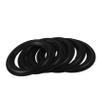Toyvian 5pcs 4.5 Inch Speaker Surround Rings: Rubber Edge Replacement Parts For Home And Professional Audio Systems - High Fidelity Sound view 1