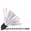 HUIZHUGS Wire and Cable Soft Pure Copper RVV Sheathed Wire 20 core 0.3 0.5 0.75 1.0 1.5 Square Power Line White Monitoring Wire for Electronic Device Wire and Cable(20core 0.3mm2) view 2