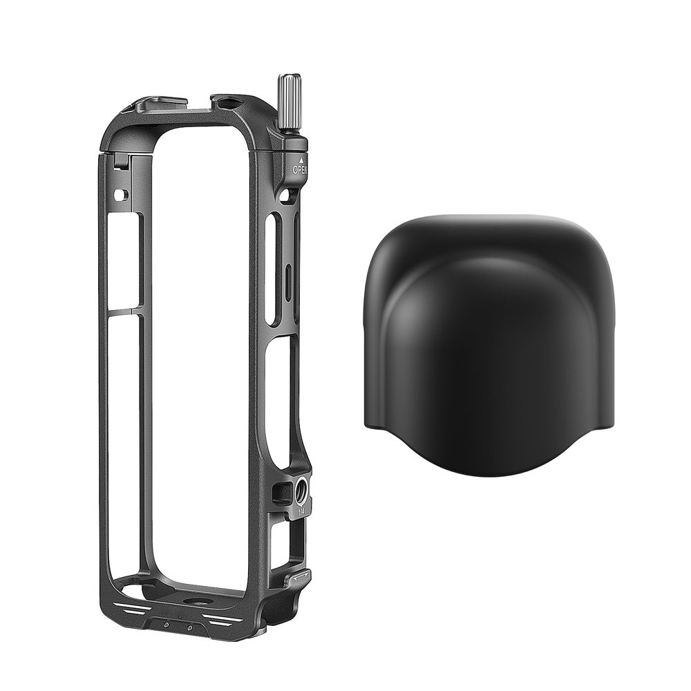 KEXIAO Metal Camera Housing Aluminum Metal Cage for 360 Sports Camera Protective Housing Frame Cage