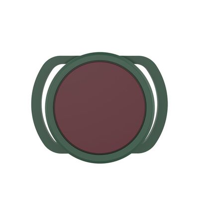 UFO - Style Silicone Case for Apple Airtag, Pet Anti - Lost Protective Cover, Shockproof & Scratch - Resistant, Lightweight, Multiple Colors (Dark Green+Wine red, L)