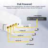 Outdoor 4 Port Gigabit PoE Extender, 1 in 3 Out PoE+ Repeater, 10/100/1000Mbps, IEEE 802.3 af/at 30W, Wall Mount Waterproof YuLinca POE Passthrough Switch view 3