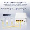 Outdoor 4 Port Gigabit PoE Extender, 1 in 3 Out PoE+ Repeater, 10/100/1000Mbps, IEEE 802.3 af/at 30W, Wall Mount Waterproof YuLinca POE Passthrough Switch view 4