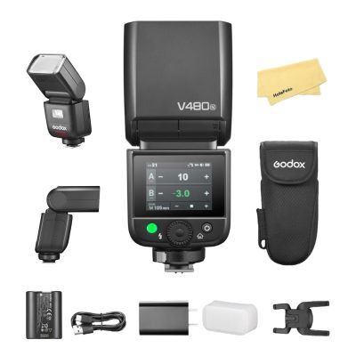Godox V480N V480 N Camera Flash with Godox XPro-N Flash Trigger for Nikon Camera Flash Speedlite Light,650 Full-Power Flashes,2.4G HSS 1/8000s,1.7s Recycle Time