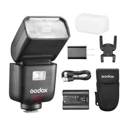 Godox V480 F GN50 TTL Camera Flash for Fujifilm, Built-in Touchscreen, 2.4G Wireless X System, Master/Slave Unit, 1.7s Recycle Time and 650 Full Power Flashes
