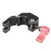 15mm Single Rod Holder Clamp with 1/4inch-20 3/8inch-16 Thread Screw Locating Pin Camera Accessories for Camera Cage view 3