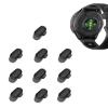 10 Pack Charger Port Protector for Garmin Forerunner 570,BOVUGAC TPU Dust Plug Anti-dust Plugs Compatible for Garmin Forerunner 570-Clear Black view 1
