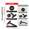 100 Pcs Nylon Universal Cable Tie Bucklestrap style buckle zip tie, Heavy Duty Self-Locking Push Pin Design for Quick and Effortless Car Daily Repair Fender, Bumper, Trunk Linerglovestie scissors) view 2