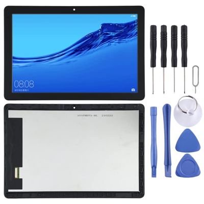 MPXPOTTHW Cell Phone Replacement OEM LCD Screen for Huawei MediaPad T5 AGS2-W09/AGS-W19 Digitizer Full Assembly with Frame(Black) Spare Parts