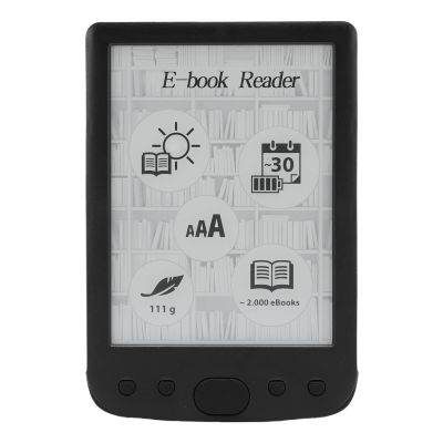 BK6025 ePaper Reader, Portable eBook Reader with 6 inch Ink Screen, Font Sizes Adjustment, Audiobooks, Eye Friendly Devices with Protective Case, Support Up to 32G (16GB)