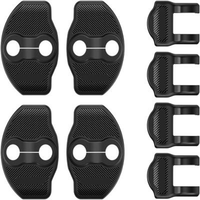 Car Door Lock Carbon Fiber Pattern Car Door Accessries Fit for 3/Y