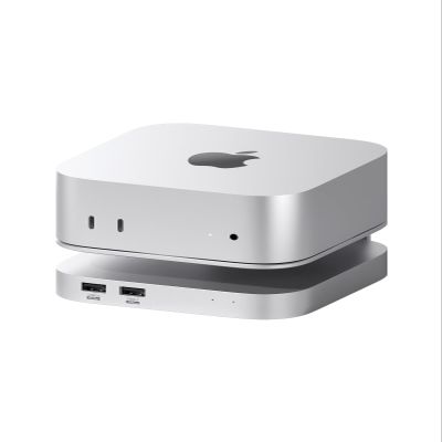 Hagibis Mac mini M4 Hub & Stand with 40Gbps SSD Enclosure, 3 in 1 USB Type-C Docking Station with 40Gbps M.2 NVMe SSD Case, USB2.0 * 3, 3.5mm Jack AUX (MC60 Pro)