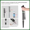 Manbily Camera Monopod Aluminum Portable Compact Lightweight Travel Monopod with Carrying Bag Walking Stick Handle, for DSLR Canon Nikon Sony Video Camcorder (Olive Green) view 3