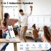 AIKELA Induction Speaker for iPhone Android, Christmas Birthday Gifts for Men Women, Cell Phone Stand with Wireless Bluetooth Speaker with HD Sound Rechargeable (White) view 2